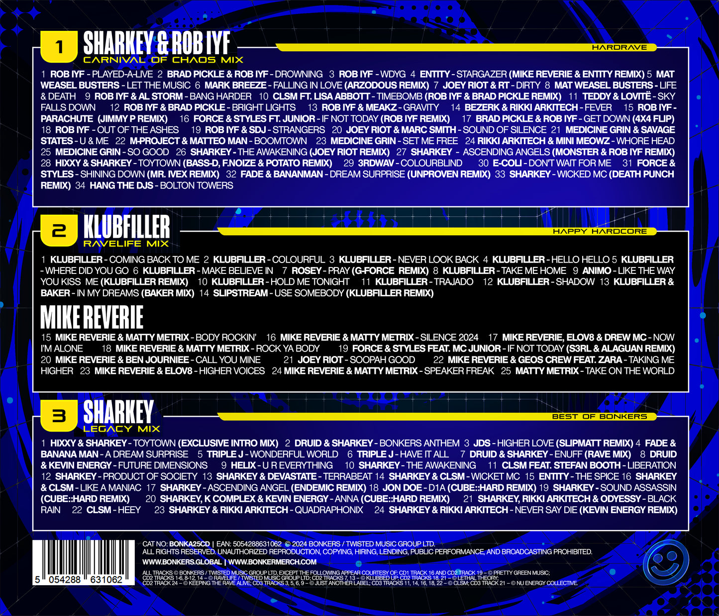 Bonkers: The Annual – Triple CD Digipack Mix