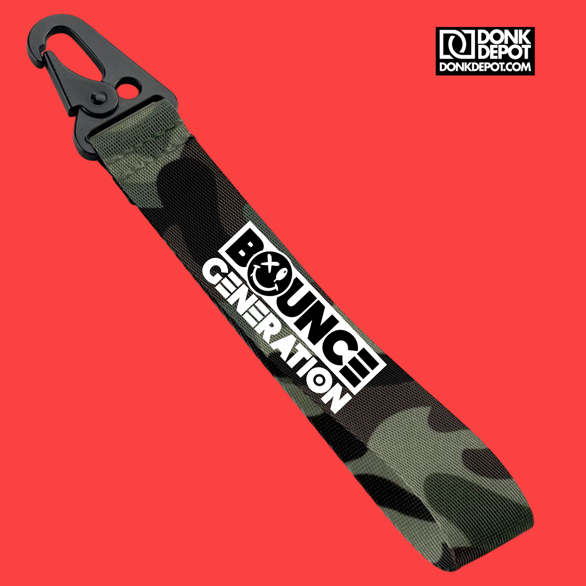 Bounce Generation Key Ring (GREEN CAMO)