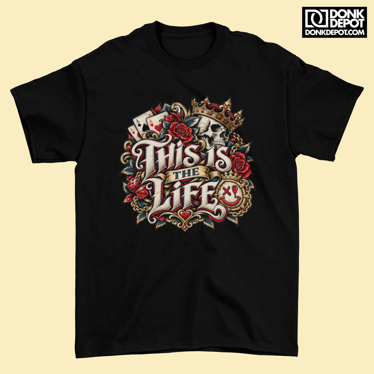 This Is The Life - T-Shirt (BLACK)