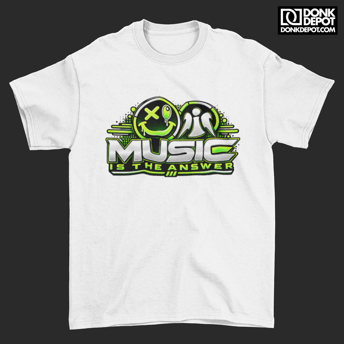 Music is The Answer T-Shirt (WHITE)