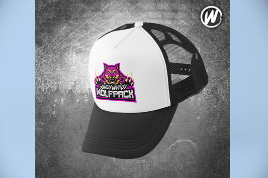 Wolfpack Trucker Cap - Pink Logo