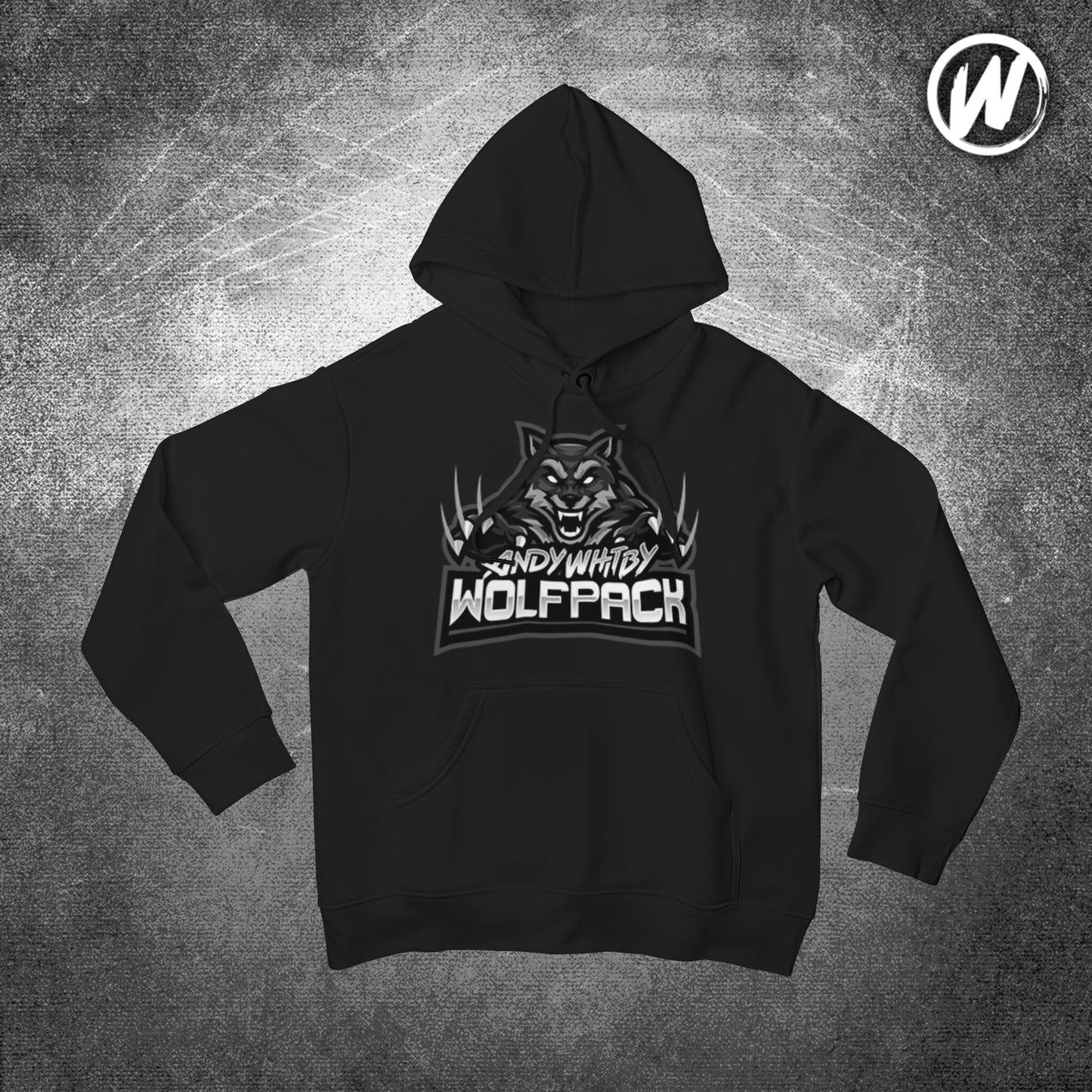 Wolfpack Black Hoodie (BLACK ON BLACK)