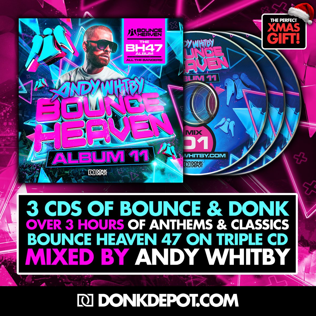 Bounce Heaven Album 11 mixed by Andy Whitby (3CD) - PREORDER - Ships end of Nov 2026