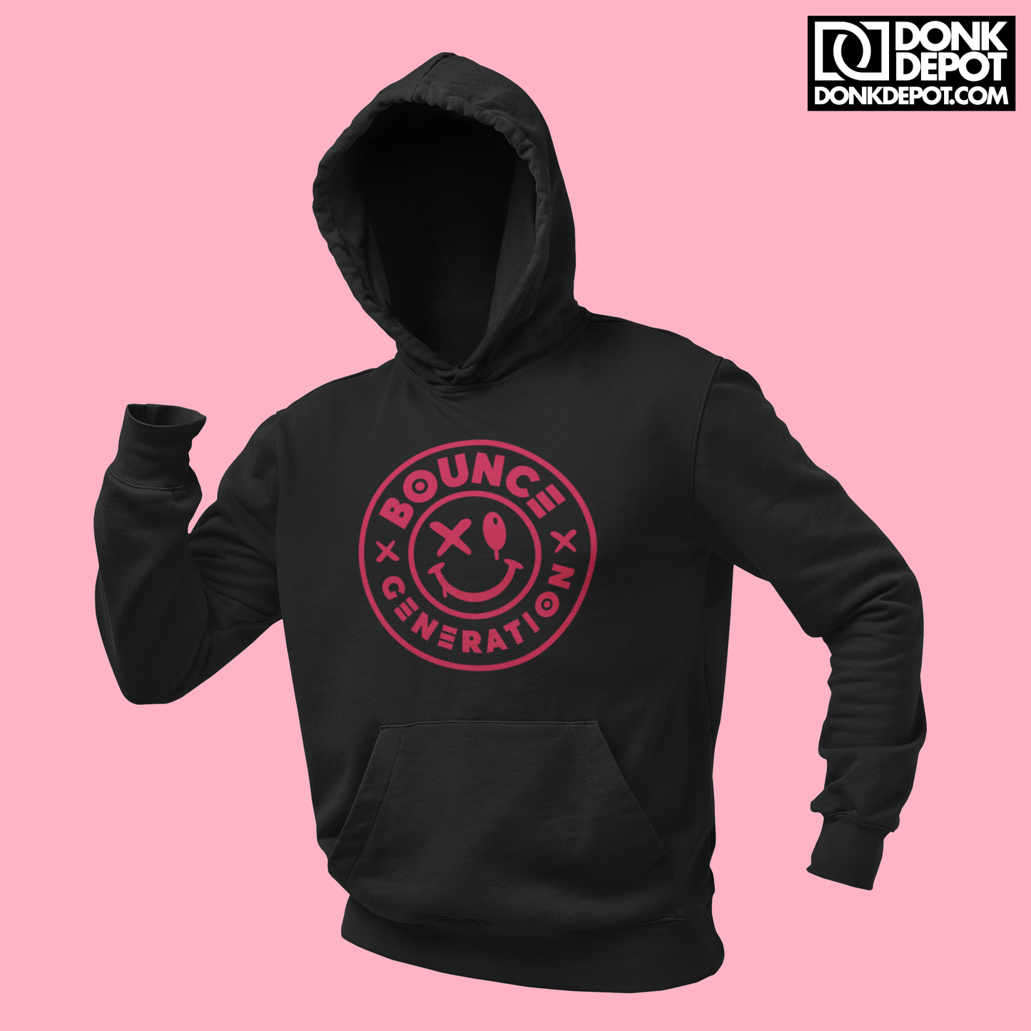 Bounce Generation Hoodie (PINK LOGO)