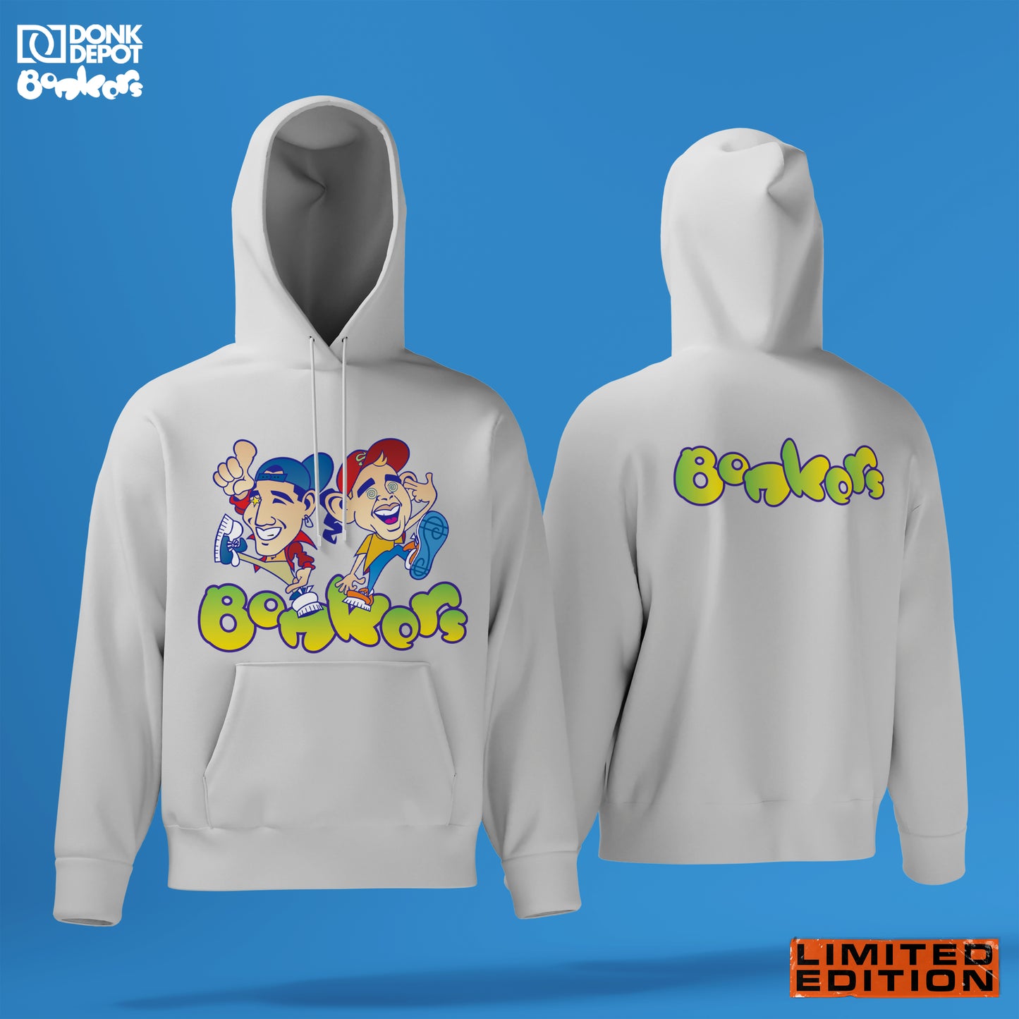 Bonkers1 Limited Edition Hoodie (White)