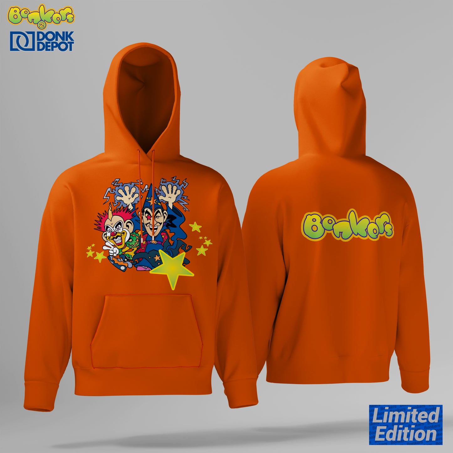 Bonkers 2 Limited Edition Hoodie (Orange) Ultra Soft