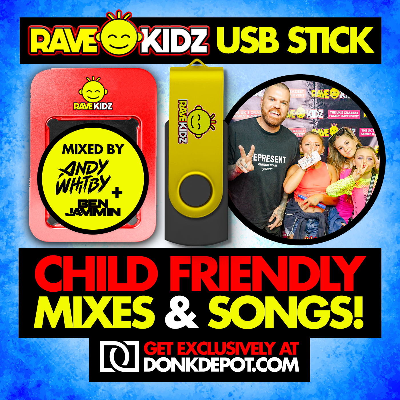 Rave Kidz USB - Child friendly Mixes & Songs