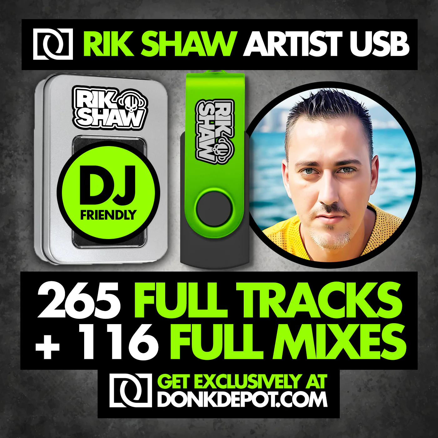 Rik Shaw USB - UPDATED FOR 2025 (DJ Tracks & Mixes)