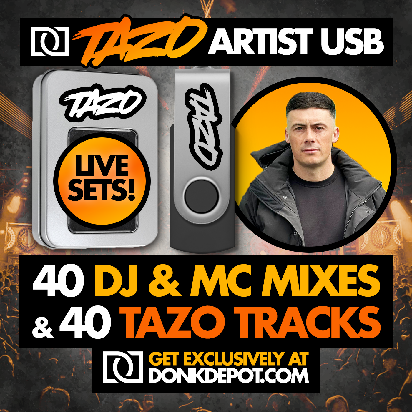 Tazo USB (DJ & MC Mixes + Tracks) (Arrives before Xmas)