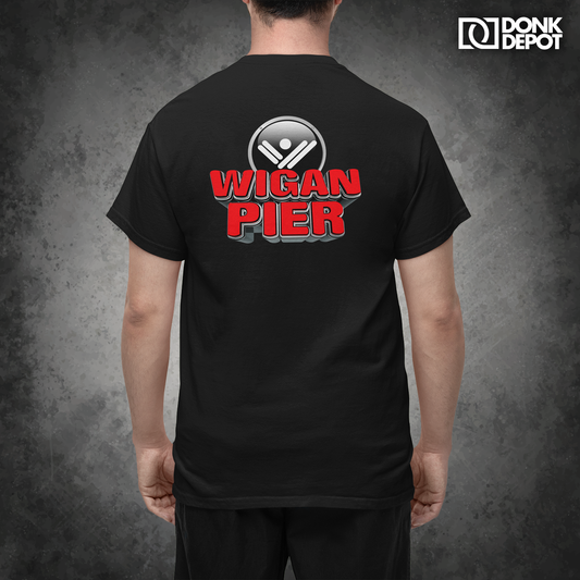 Wigan Pier Double Logo t-shirt (Black)