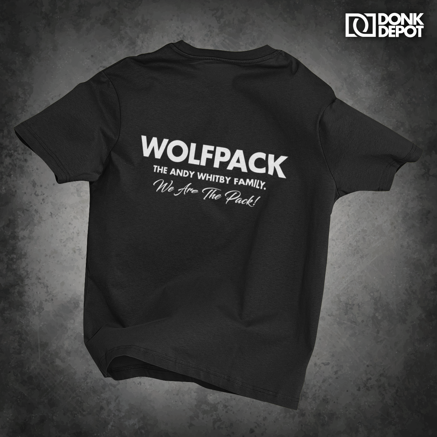 Whitby Wolfpack Oversized back text t-shirt