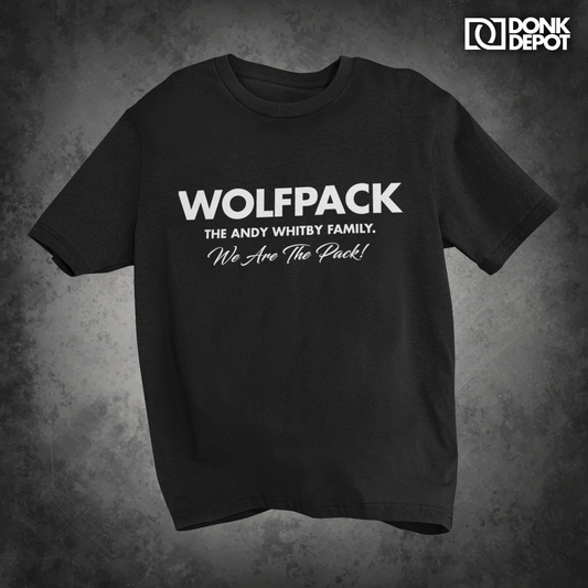 Whitby Wolfpack Oversized front text t-shirt