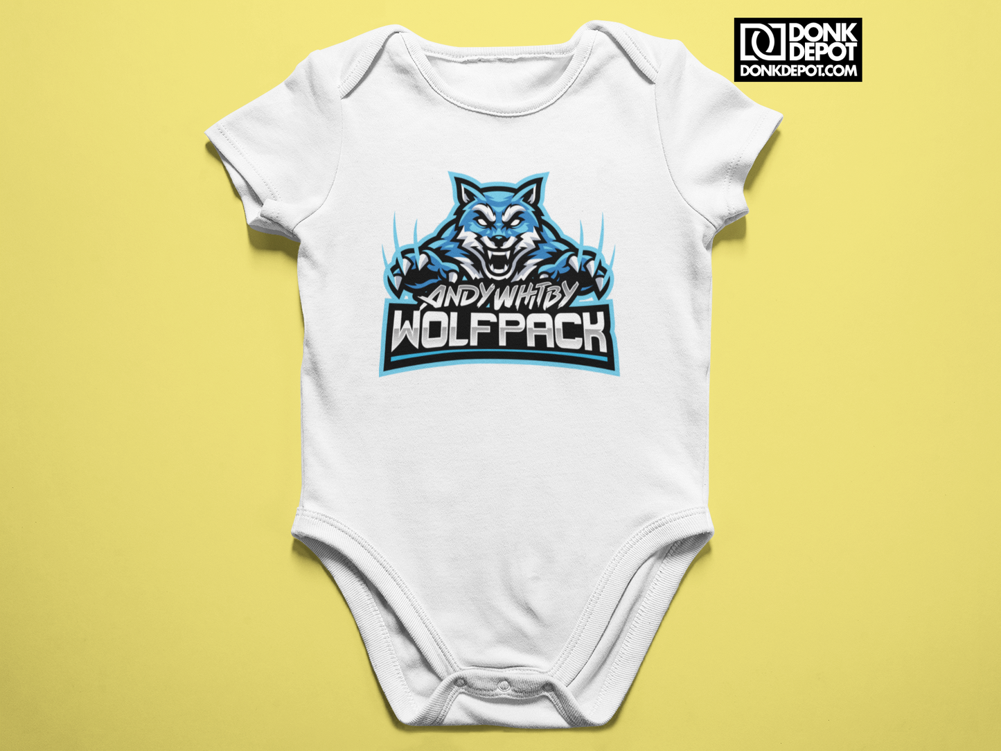 Wolfpack - Baby Body Suit (White- Blue)