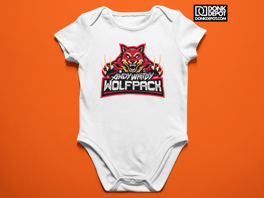 Wolfpack - Baby Body Suit (White-Red)