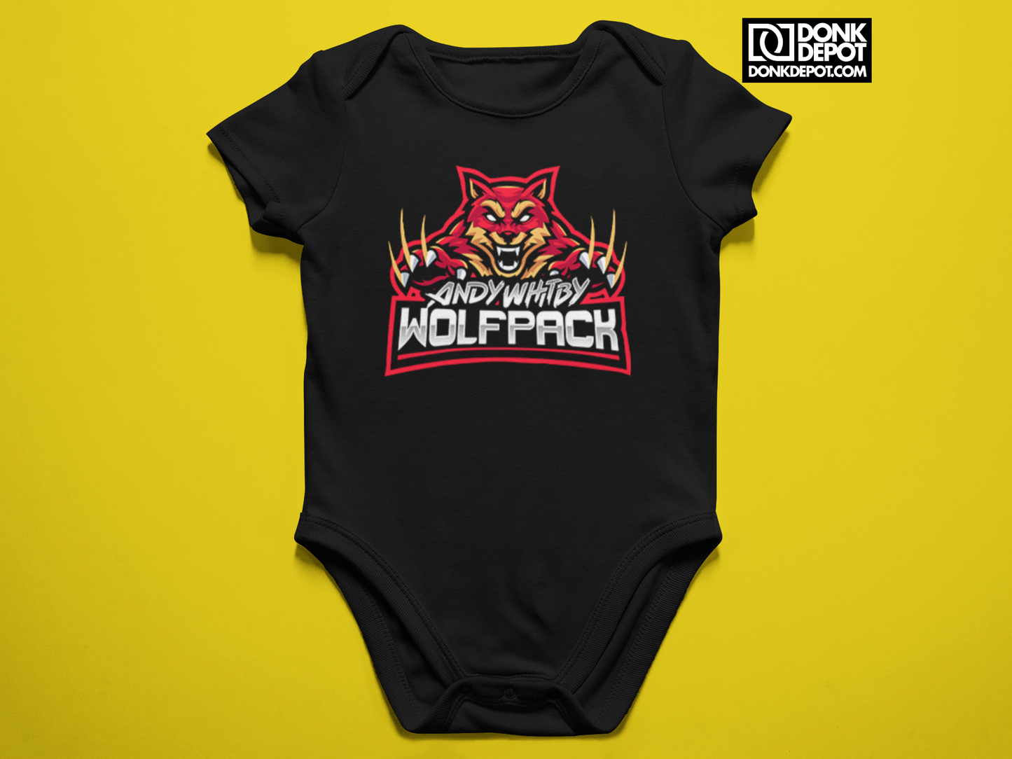 Wolfpack - Baby Body Suit (Black-Red)