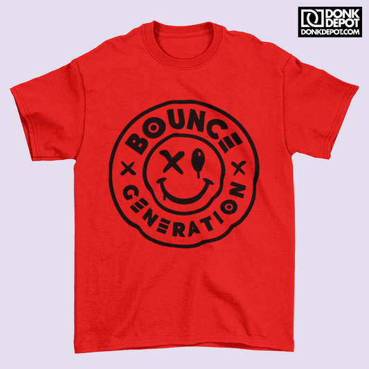 Bounce Generation T Shirt (Red/Black)