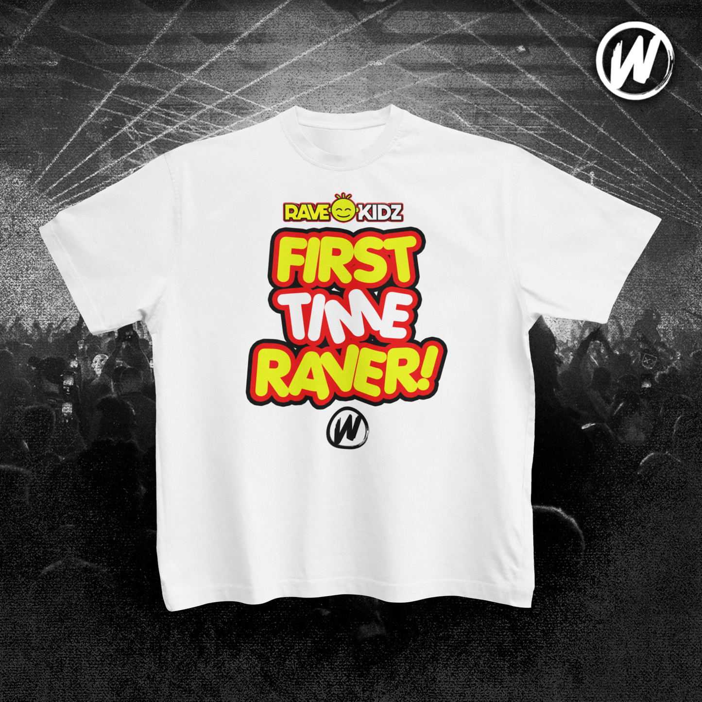Rave Kidz - First Time Raver T-shirt - White