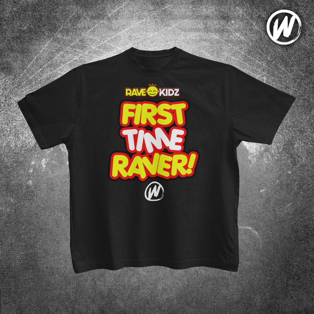 Rave Kidz - First Time Raver T-shirt - Black – Donk Depot