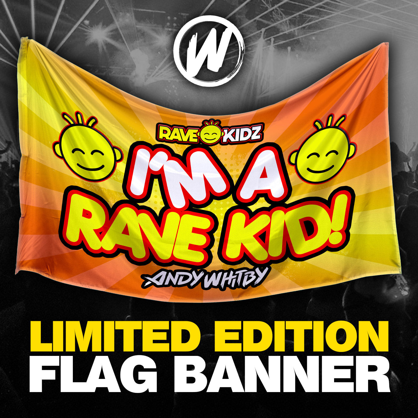Rave Kidz Flag Banner (5ft x 3ft)