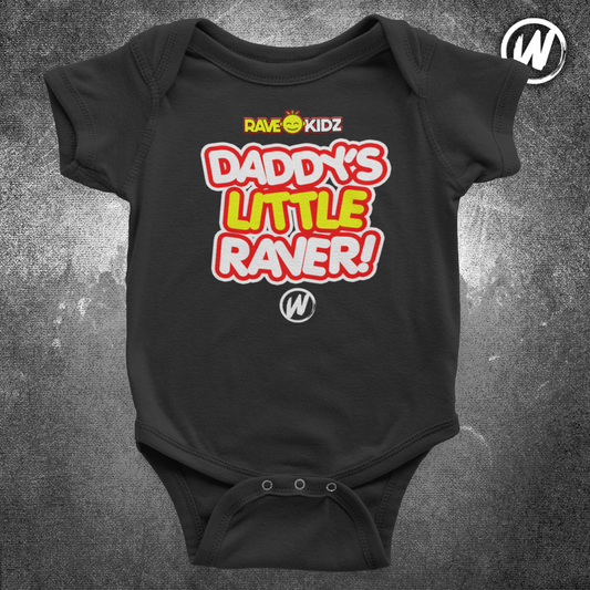 Rave Kidz - Daddy's Little Raver Bodysuit (Black)