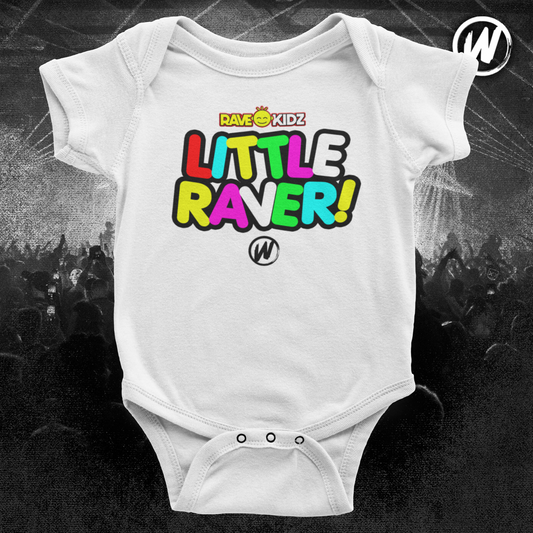 Rave Kidz - Little Raver Bodysuit (White)