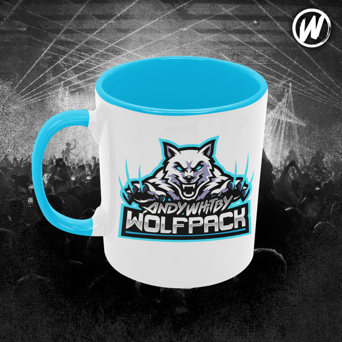 Wolfpack mug (white x blue)