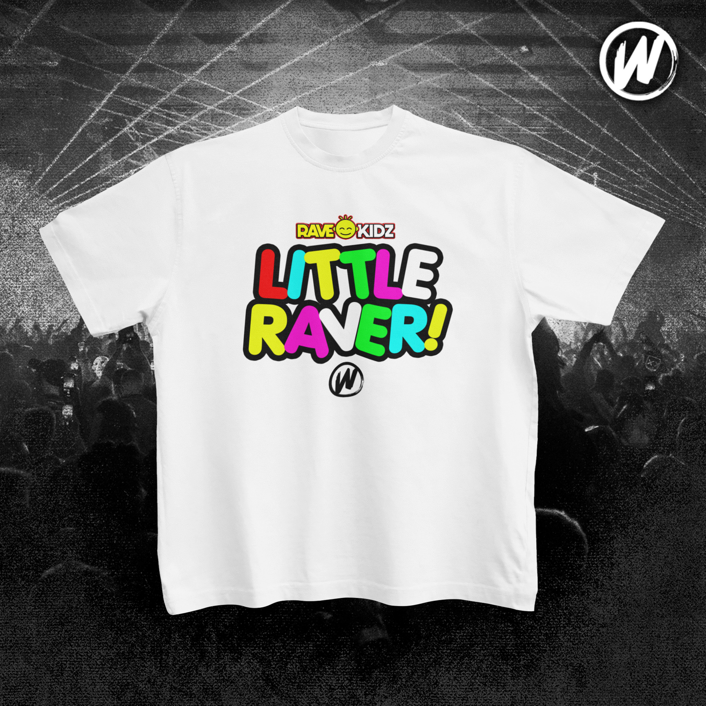 Rave Kidz - Little Raver - T-shirt (White)